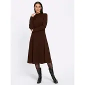 HEINE Strickkleid in schoko | Gr.: 36