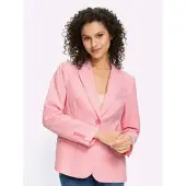 HEINE Blazer in flamingo-weiß-gestreift | Gr.: 46