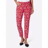 Witt Weiden Bengalinhose in erdbeere-ecru-bedruckt | Gr.: 38
