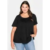 Sheego T-Shirt in schwarz | Gr.: 56/58