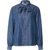 BOSS für Damen. 50566353 Bluse Betilla blau (38), Lässig, Langarm, Lyocell