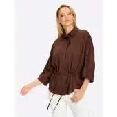 HEINE Hemdbluse in schoko | Gr.: 38
