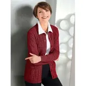 Witt Weiden Strickjacke in rot-meliert | Gr.: 46