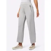 Création L Culotte , Damen, Gr. 42, Normalgrößen, grau (hellgrau), 50% Modal, 44% Polyester, 6% Elasthan, unifarben, lang, Hosen Culotte