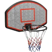 vidaXL Basketballkorb Schwarz 90x60x2 cm Polyethylen
