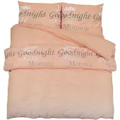 vidaXL Bettwäsche-Set Rosa 200x200 cm Baumwolle