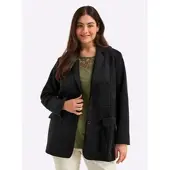 Sheego Blazer in schwarz | Gr.: 56