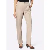 Witt Weiden Schlupfhose in beige + beige-dunkeltaupe-gestreift | Gr.: 48