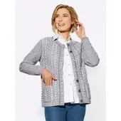 Witt Weiden Strickjacke in grau-meliert | Gr.: 54
