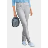 Goldner Schlupfhose LOUISA mit Steppnähten in stein | Gr.: 52