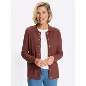 Sieh an! Strickjacke in rotbraun | Gr.: 40
