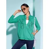 Création L Shirtjacke in blaugrün | Gr.: 38