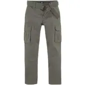 H.I.S. Cargohose H.I.S, Herren, Gr. 40, N-Gr, grün (olivgrün), Web, Obermaterial: 98% Baumwolle, 2% Elasthan, unifarben, regular fit lang, Hosen Cargohose, Topseller