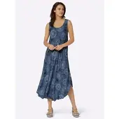 Witt Weiden Kleid in rauchblau-graphit-bedruckt | Gr.: 40