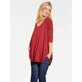 HEINE Oversized Shirt in rot | Gr.: 48/50