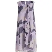 Betty & Co Chiffonkleid "Chiffonkleid im Layer Look", Damen, Gr. 42, EURO, bunt (lila, nature), 100% Polyester PES., Kleider Chiffonkleid