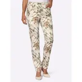 Witt Weiden Druck-Hose in ecru-khaki-bedruckt | Gr.: 40