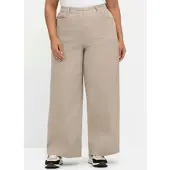 Sheego Hose lang in helltaupe | Gr.: 44