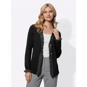 Sieh an! Strickjacke in schwarz | Gr.: 56