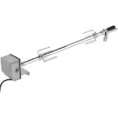 vidaXL Grill Rotisseriespieß mit professionellem Motor Stahl 1200 mm