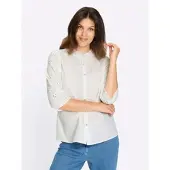 Sieh an! 3/4-Arm-Bluse in weiß | Gr.: 56