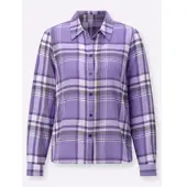 Witt Weiden Karo-Bluse in lila-lavendel-kariert | Gr.: 54