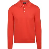 New zealand auckland (NZA) Longsleeve Strick Polo Rot