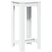 vidaXL Bartisch Weiß 51x50x103,5 cm Holzwerkstoff