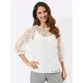 Witt Weiden Spitzen-Bluse in ecru | Gr.: 52