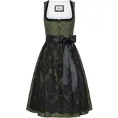 Nübler Midi Dirndl Leo in Grün | Gr.: 38