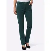 Inspirationen Cordhose , Damen, Gr. 25, Kurzgrößen, blau (petrol), 98% Baumwolle, 2% Elasthan, unifarben, lang, Hosen Cordhose