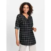 Inspirationen WITT WEIDEN Bluse in schwarz-weiß-kariert | Gr.: 38