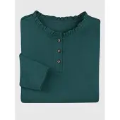 Sieh an! Langarm-Shirt in petrol | Gr.: 52