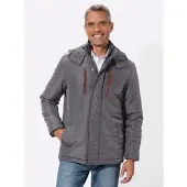 Sieh an! Funktionsjacke SIEH AN "Steppjacke Steppjacke für normale Wintertemperaturen", Herren, Gr. 46, grau (anthrazit), Basic, Jacken Funktionsjacke