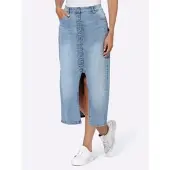 HEINE Jeans-Rock in blue-bleached | Gr.: 46