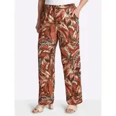 Sheego Hose lang in schoko-sand-bedruckt | Gr.: 46