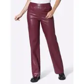 HEINE Lederimitat-Hose in bordeaux | Gr.: 42