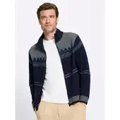 Witt Weiden Strickjacke in marine-gemustert | Gr.: 54