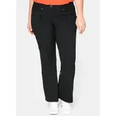 Sheego Cargohose in schwarz | Gr.: 28