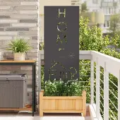 Syfax Garten Sichtschutz-Leinwand Schwarz 50 x 140 cm