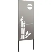 Syfax Garten Sichtschutz-Leinwand Rostoptik 50 x 140 cm
