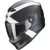 Scorpion Covert FX Gallus Helm, schwarz matt/weiß, M (57/58)