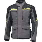 Held Lonborg Top Motorrad Textiljacke, dunkelgrau/schwarz/neon-gelb, L
