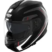 Nolan N100-6 Radiante Klapphelm, schwarz/grau/rot, M (58)