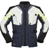 Modeka Panamericana 2 Motorrad Textiljacke, hellgrau/blau, S