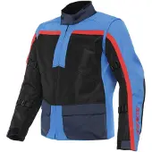 Dainese Outlaw Tex Motorrad Textiljacke, schwarz/blau/rot, 54