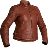 Halvarssons Nyvall Damen Motorrad Lederjacke, braun, 42