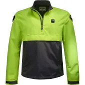 Blauer Spring Pull Motorrad Textiljacke, gelb/blau, S