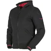 Furygan Luxio Evo Damen Zip Hoodie, schwarz/pink, L