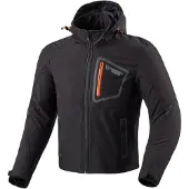 MUGENRACE Luc wasserdichte Softshell Motorrad Textiljacke, schwarz, M